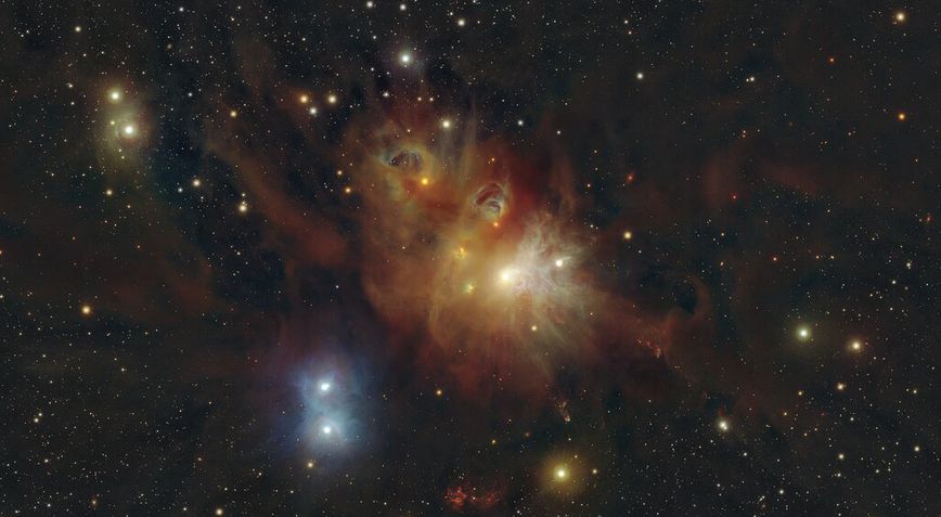 Região ao redor do aglomerado estelar Coronet