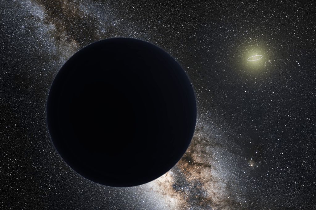 Arte imagina o escuro e massivo Planeta Nove