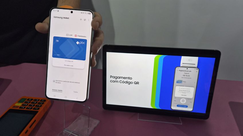 Pix por aproximação Samsung