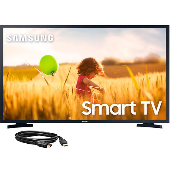 Smart TV LED 40'' Tizen FHD 40T5300 2020 + Cabo HDMI 1.4 1,8 m High Speed w/ Ethernet Samsung