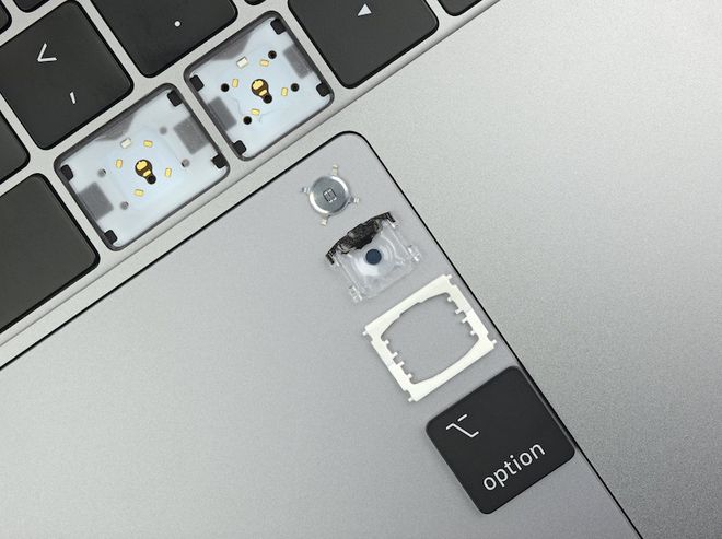Mudança no teclado do MacBook Pro de 2019 está na película que envolve a tecla