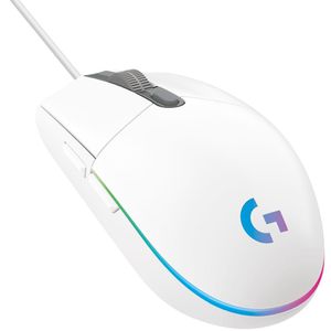 Mouse Gamer Logitech G203 LIGHTSYNC RGB, Efeito de Ondas de Cores, 6 Botões Programáveis e Até 8.000 DPI, Branco - 910-005794 [CUPOM]