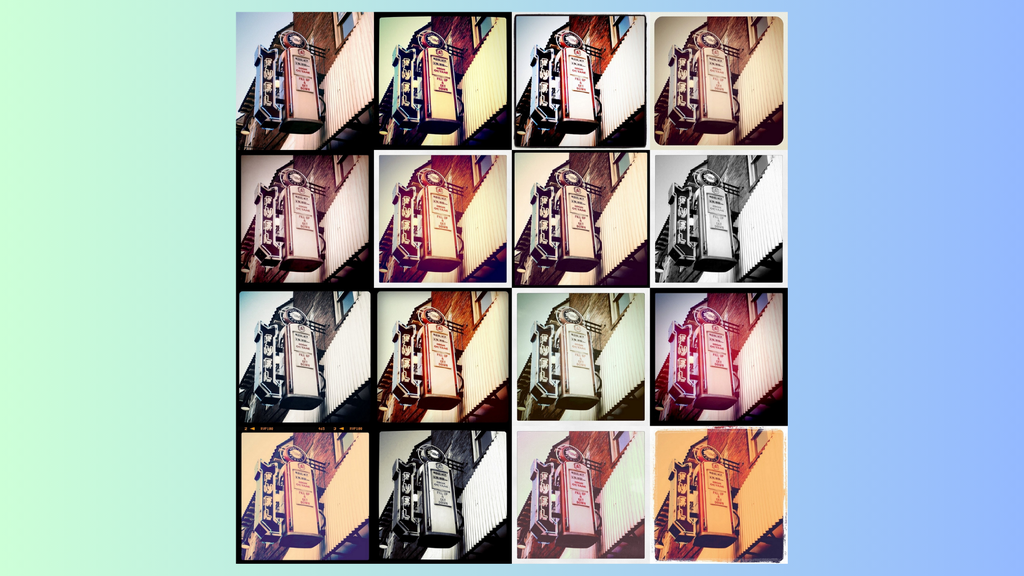 Montagem com fotos editadas com filtros do Instagram (Imagem: Ragesoss/Wikimedia Commons)