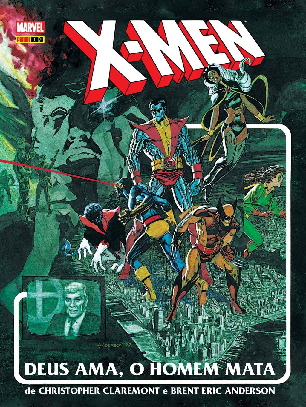 Capa da edição Deus Ama, O Homem Mata, que aborda o preconceito e a intolerância contra os mutantes