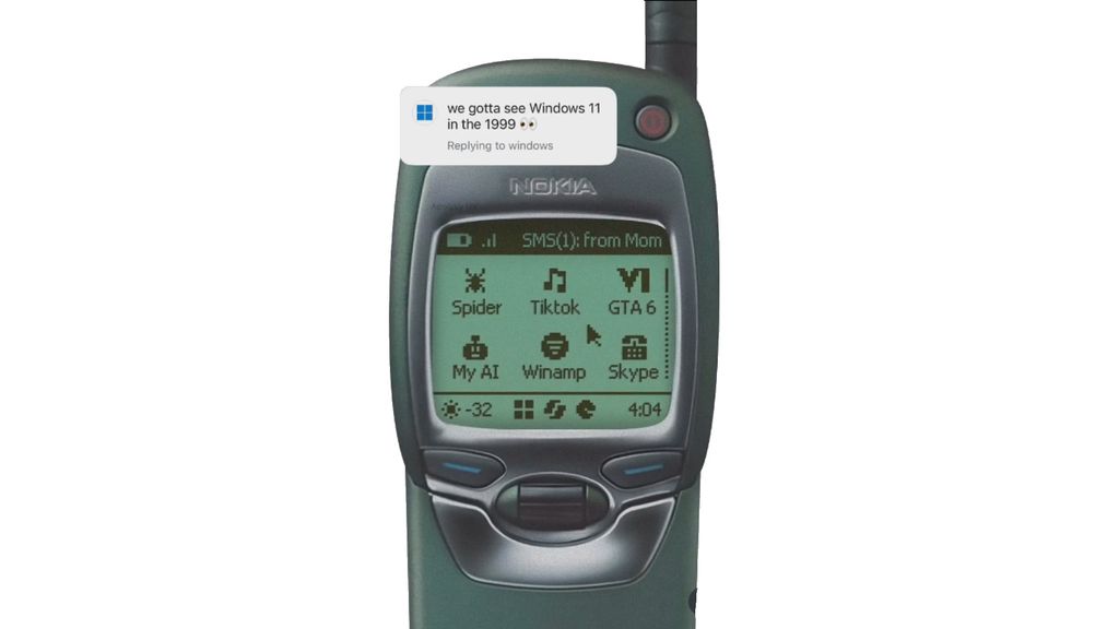 Nokia antigo com Windows