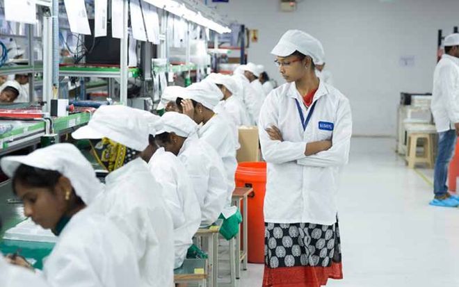 Linha de produção da Xiaomi na Índia/ Imagem: Xiaomi