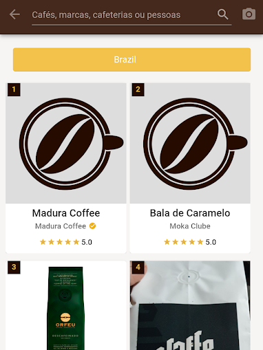 Aplicativo ajuda a conhecer sobre estilos de café (Imagem: André Magalhães/Captura de tela)