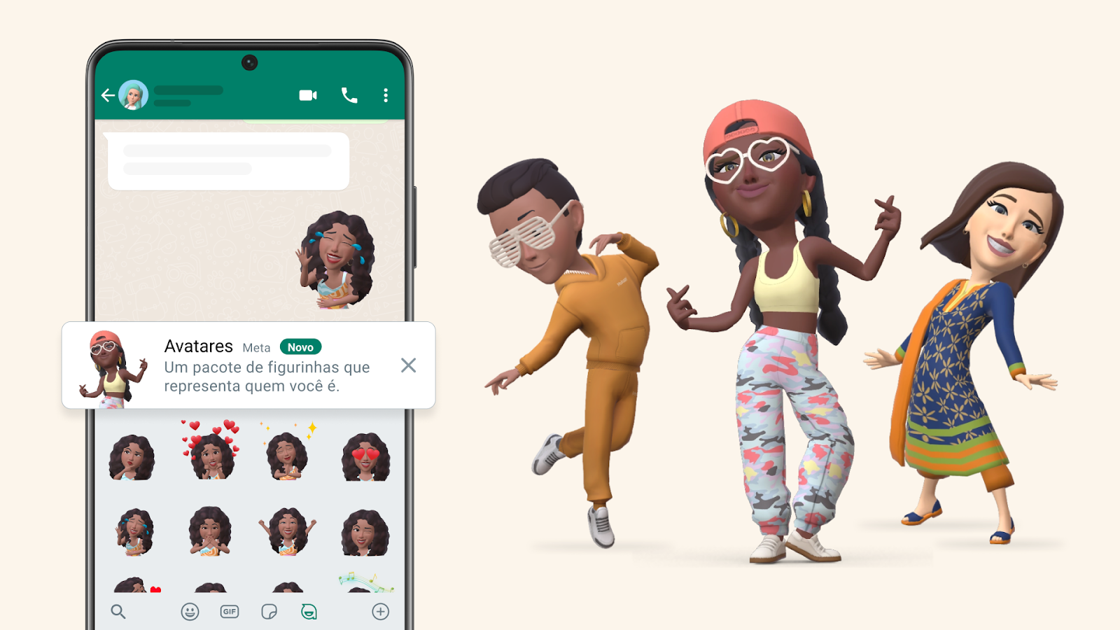 Como transformar gifs e vídeos em figurinhas animadas para WhatsApp - Novo  App beta