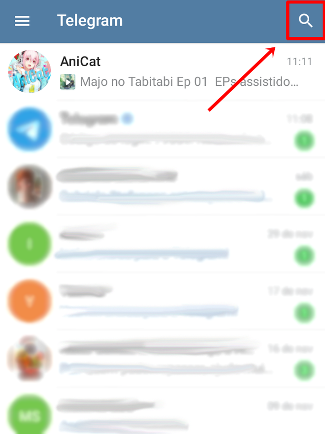 ANIME no TELEGRAM #SHORTS 