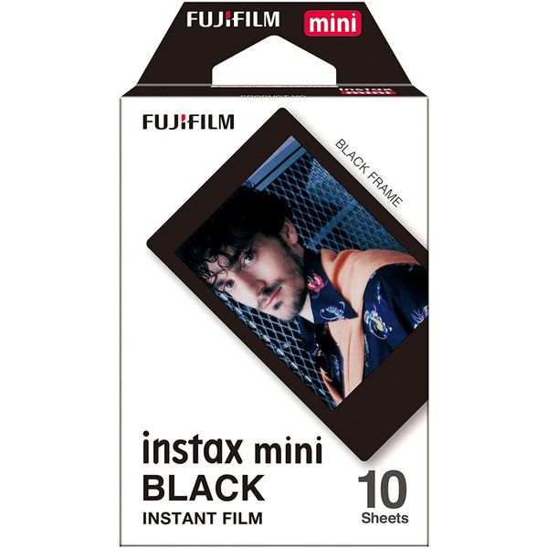 Filme Instax Mini Black com 10 Fotos, Fujifilm