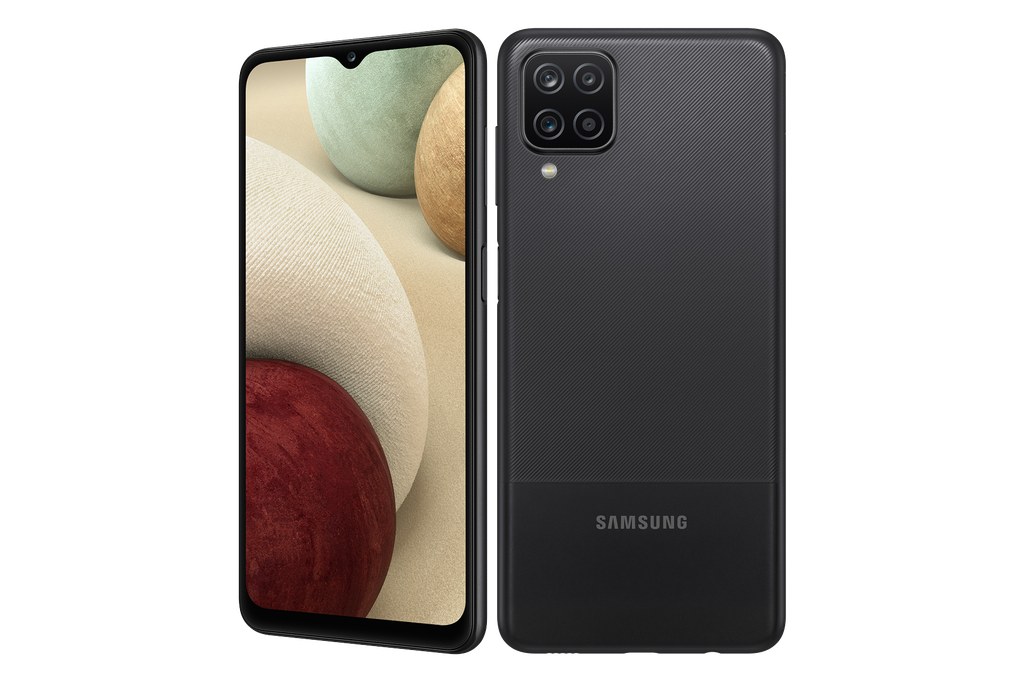 Galaxy A12 tem traseira com dupla textura e visual diferente (Imagem: Divulgação/Samsung)