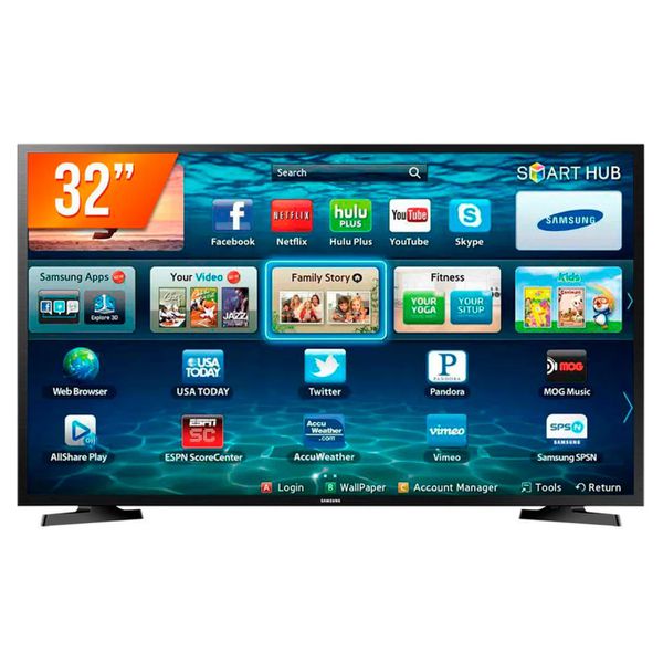 Smart TV 32 Polegadas Samsung LED HD LH32BENELGA/ZD Preta [BOLETO]