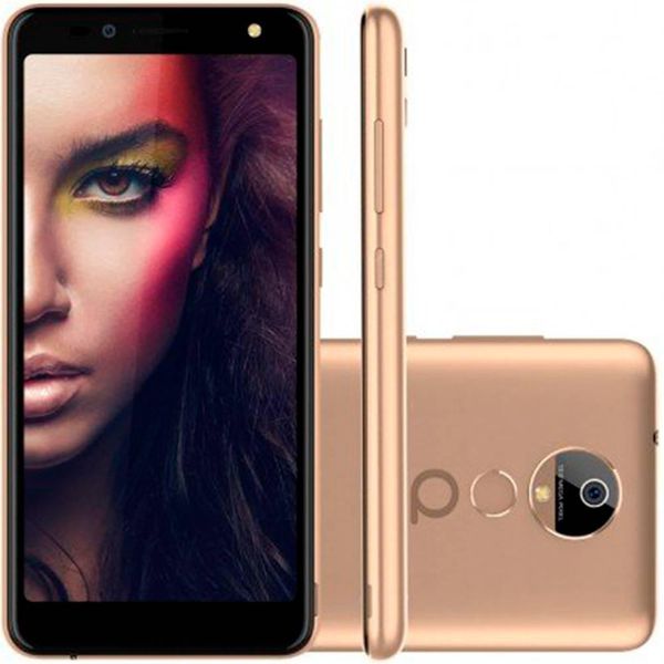Smartphone Quantum You 2, Dourado, Android GO, Tela de 5,5", 16GB, 13MP - Onofre Eletro