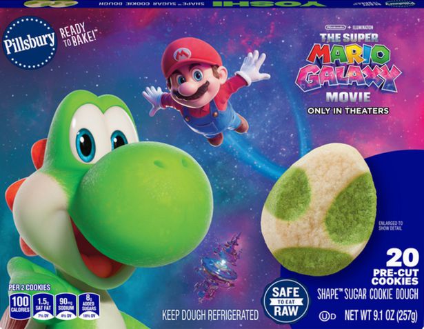 Embalagem do cookie de Super Mario Galaxy Embalagem do cookie de Super Mario Galaxy