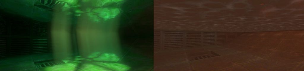 Quake II RTX com atualização x Sem Atualização / Montagem: Felipe Ribeiro