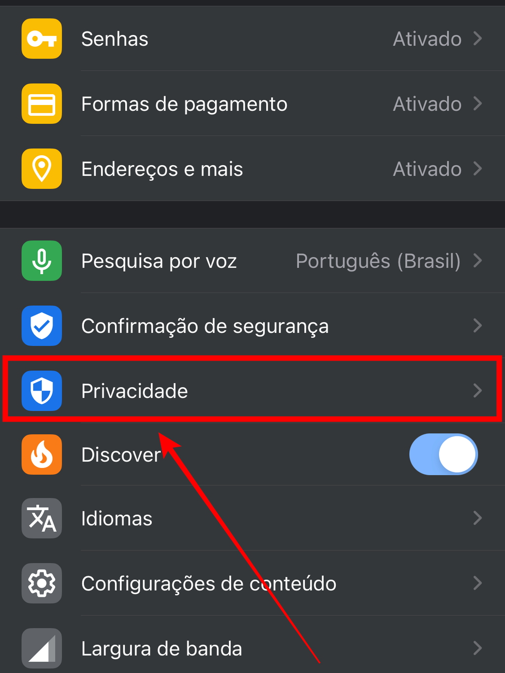 Como colocar senha no modo an nimo do Google Chrome no celular