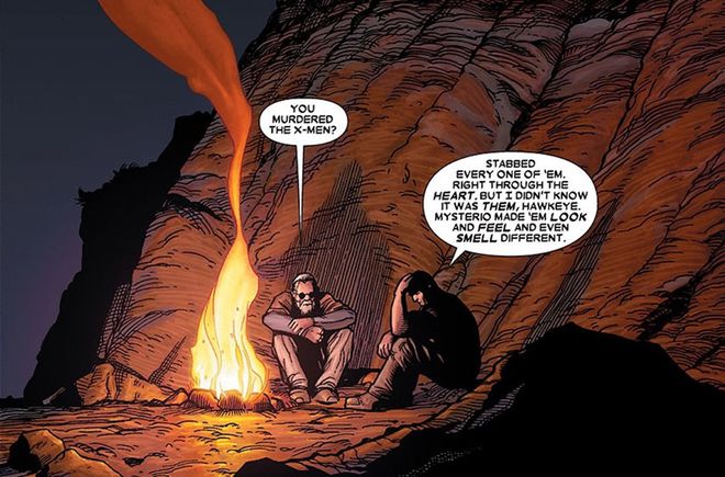 Wolverine assassinou os X-Men ao ser manipulado, assim como Deadpool matou outros heróis (Imagem: Reprodução/Marvel Comics)