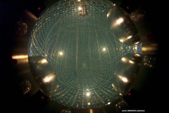 O detector de neutrinos Borexino, localizado na Itália (Imagem: Reprodução/INFN/Borexino)