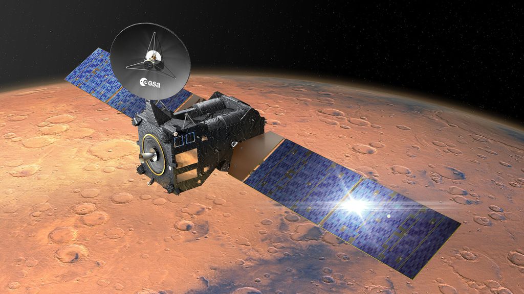 ExoMars Trace Gas Orbiter, uma das naves cuja missão será afetada pela redução de pessoal da ESA (Imagem: ESA–D. Ducros)