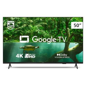 PARCELADO | Smart TV 50" 4K Google TV UHD LED Philips 50PUG7408/78