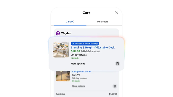 Universal Cart do Google
