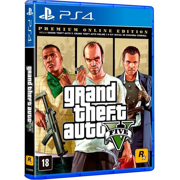 Jogo GTA V Premium Online Edition PS4 [CUPOM]