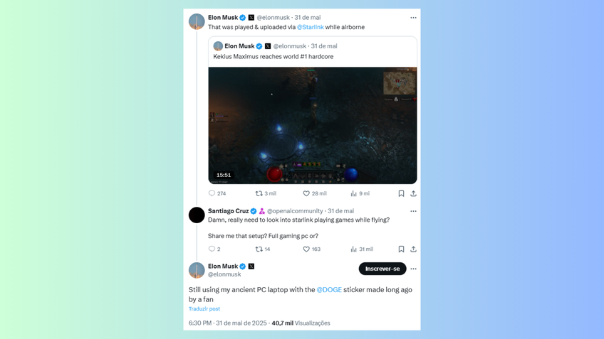 Musk não usa computador, dizem advogados Musk não usa computador, dizem advogados