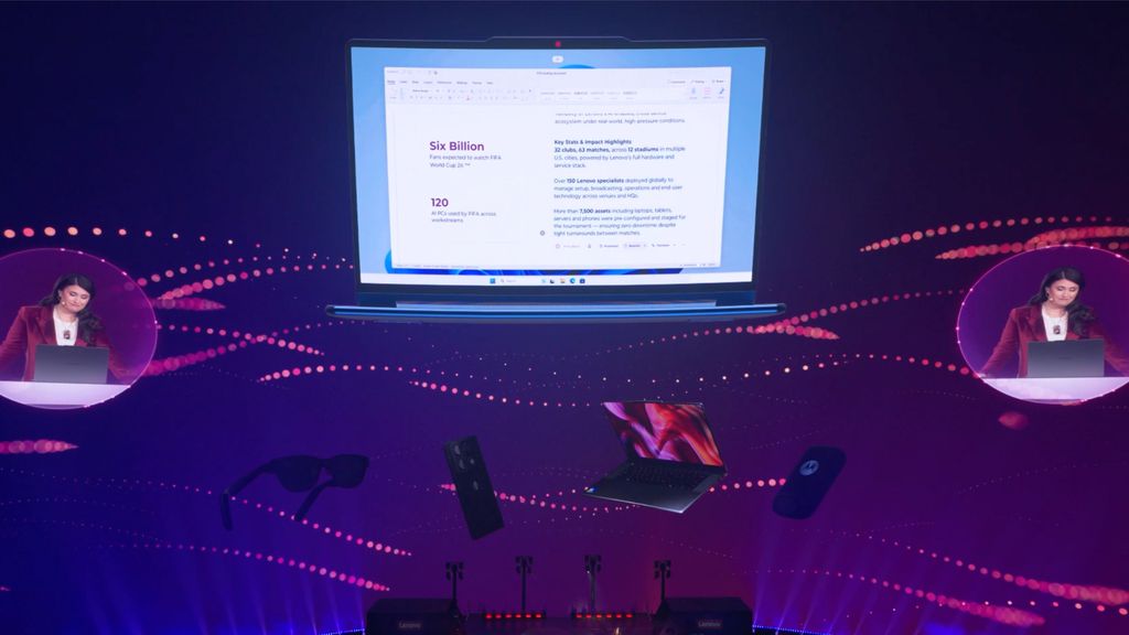 Assistente de IA conecta dispositivos da Lenovo e da Motorola (Imagem: Reprodução/Lenovo)