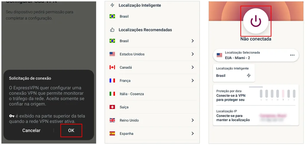 Acesse um serviço de VPN para usar o Hulu com IP de outro país (Captura de tela: André Magalhães)