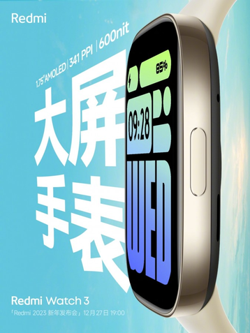 Redmi Watch 3 terá novo design e tela AMOLED