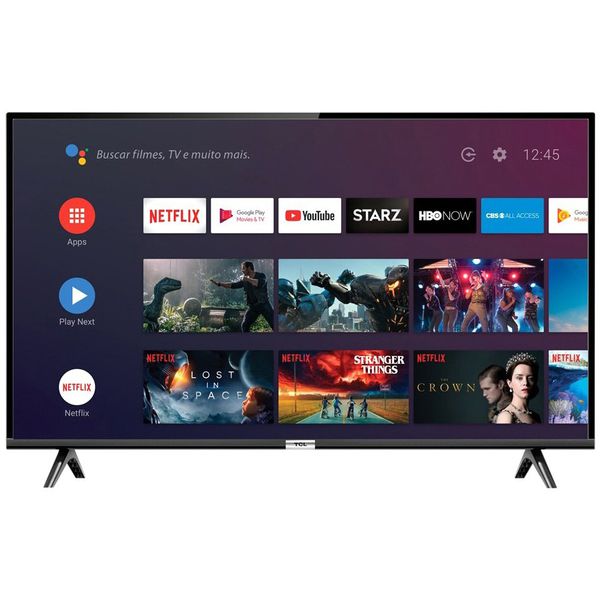 Smart TV LED 40” TCL 40S6500 Full HD Android Wi-Fi - HDR Inteligência Artificial 2 HDMI USB