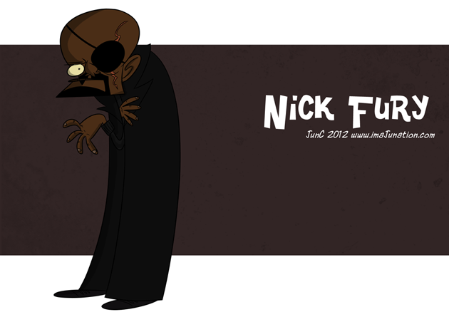 Nick Fury Caricatura