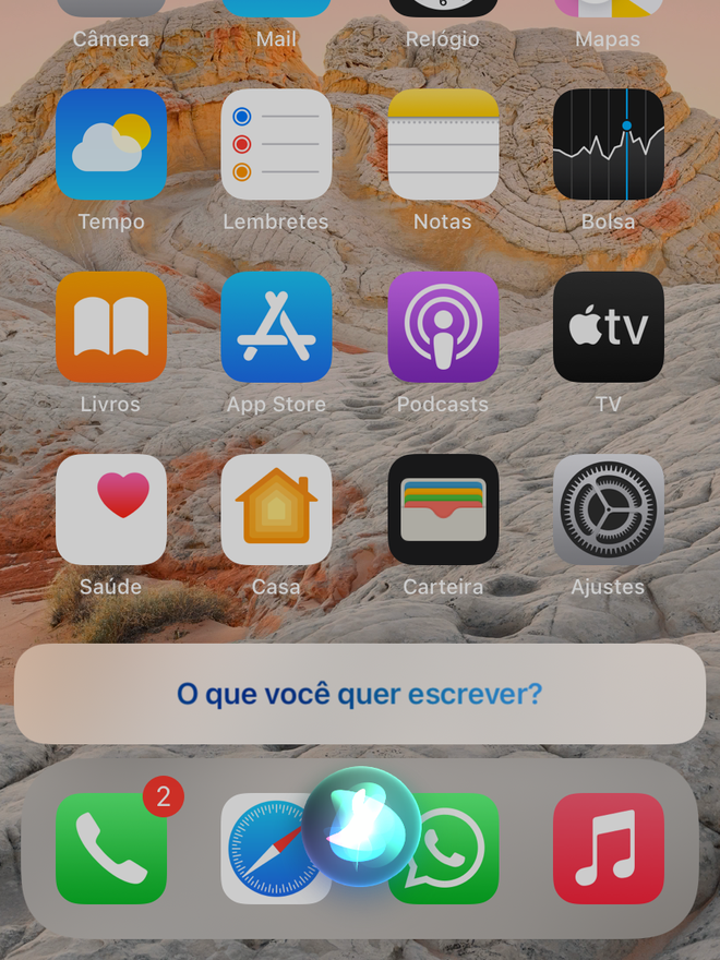 Faça uma anotação rápida ao enviar o comando voz indicado neste tutorial para a Siri - Captura de tela: Thiago Furquim (Canaltech)