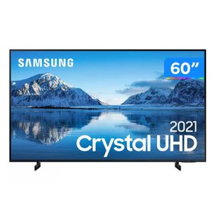 Smart TV 60” Crystal 4K Samsung 60AU8000 Wi-Fi - Bluetooth HDR Alexa Built in 3 HDMI [APP + CLIENTE OURO]