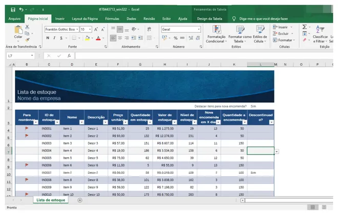 5 modelos de planilha de estoque prontas para usar no Excel