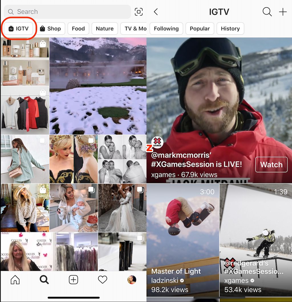 Popularidade em queda? Instagram remove ícone do IGTV do feed principal