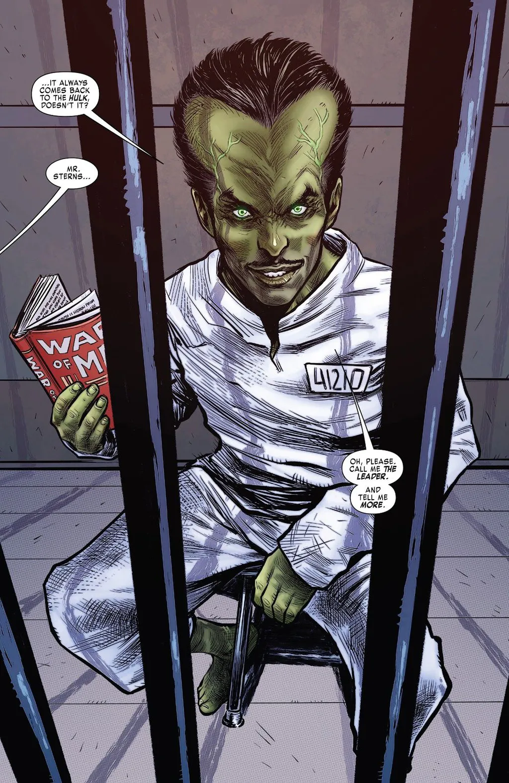 O Líder já apareceu no MCU, mas antes de ficar verde e cabeçudo (Imagem: Reprodução/Marvel Comics)