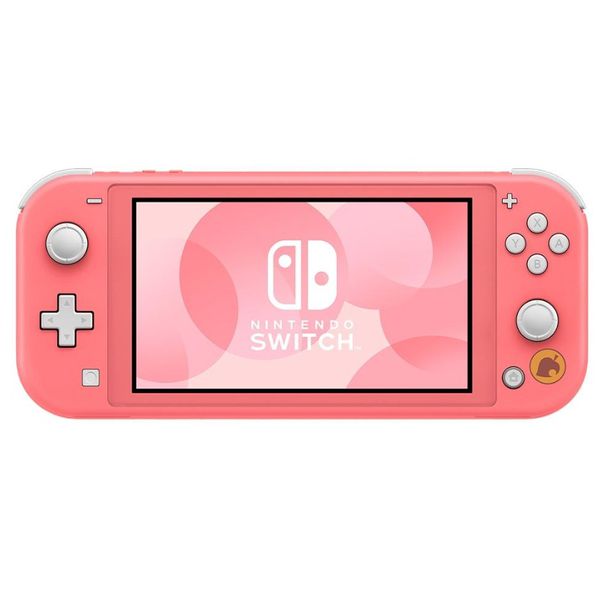 Console Nintendo Switch Lite Coral Animal Crossing, Edição Limitada | CUPOM