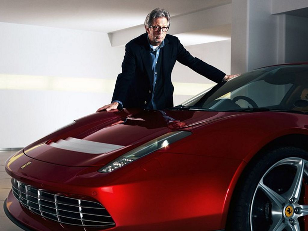 O guitarrista Eric Clapton mandou construir uma Ferrari exclusiva (Imagem: Divulgação/Ferrari)