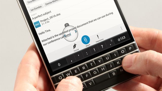 BlackBerry vai lançar novo smartphone com teclado físico em breve