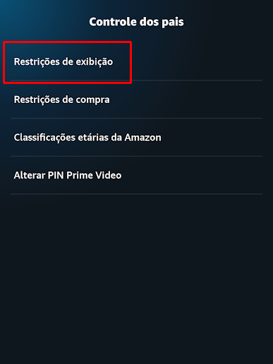 Crie restrições para os conteúdos da plataforma (Imagem: André Magalhães/Captura de tela)