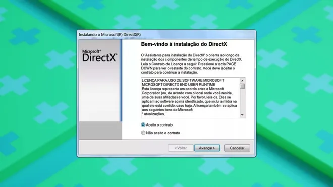 Você pode baixar o DirectX através do site da Microsoft (Captura de tela: Canaltech/Felipe Freitas)