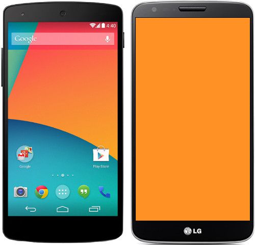 Nexus vs LG G2 Nexus vs LG G2