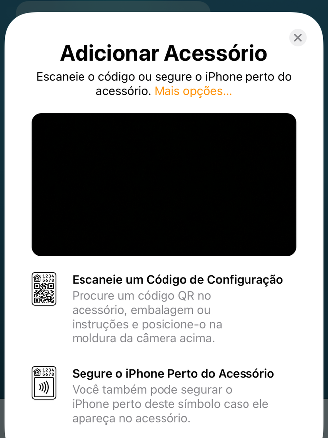 Escaneie um código QR ou aguarde o reconhecimento automático - Captura de tela: Thiago Furquim (Canaltech)