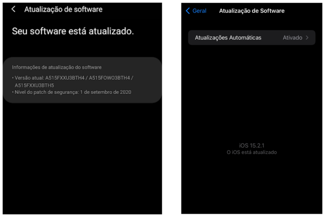 Verifique se seu celular tem novas atualizações (Captura de tela: Canaltech/Felipe Freitas)