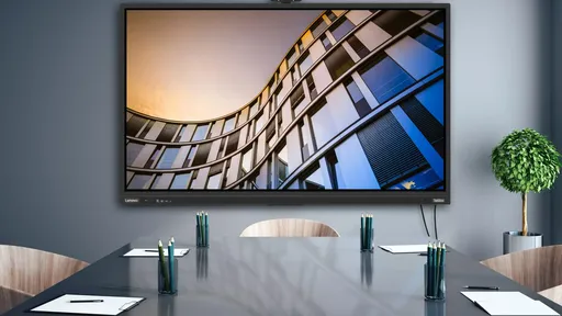 Lenovo ThinkVision leva enormes telas 4K interativas para salas de conferência