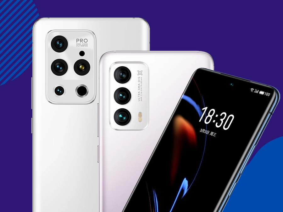 meizu18 8/256GB SIMフリー Meizu 18 global tem tela AMOLED de 120 Hz e Snapdragon 888 a menos