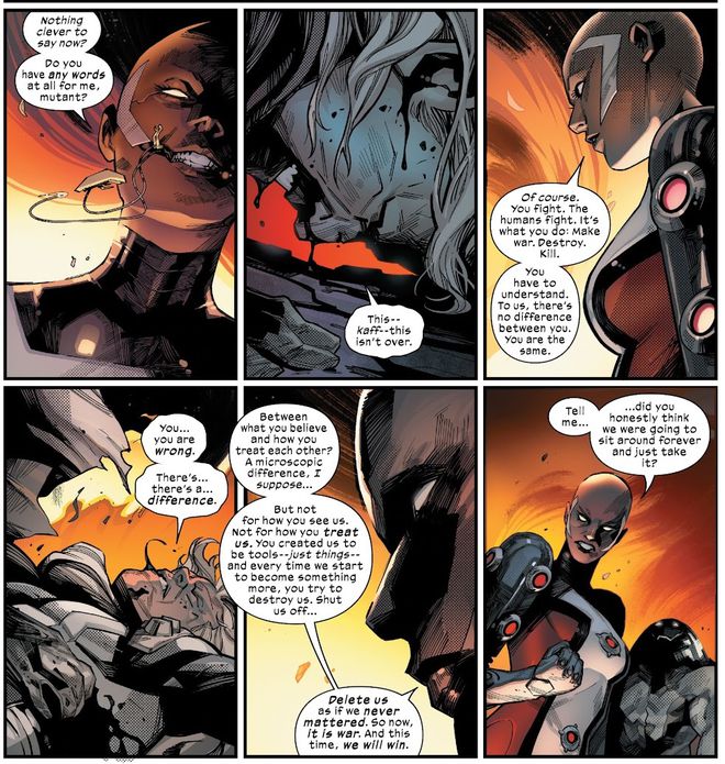 Sentinela Ômega encara Magneto em HQ dos X-Men  (Imagem: Reprodução/Marvel)