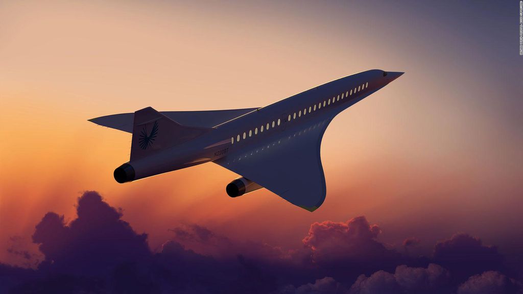 Overture é uma das apostas do mercado para a retomada dos aviões comerciais supersônicos (Imagem: Divulgação/Boom Supersonics)