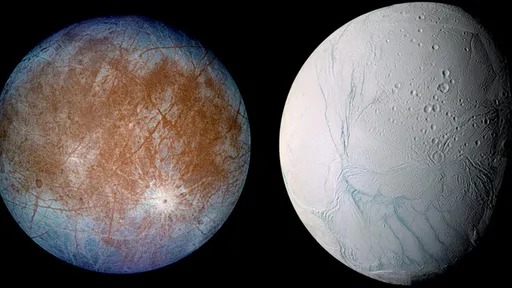 Europa ou Encélado: qual lua tem mais chances de abrigar vida microbiana?